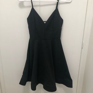 January 7 Mini Dress Size Small Black Sleeveless V-Neck New With Tag Balletcore